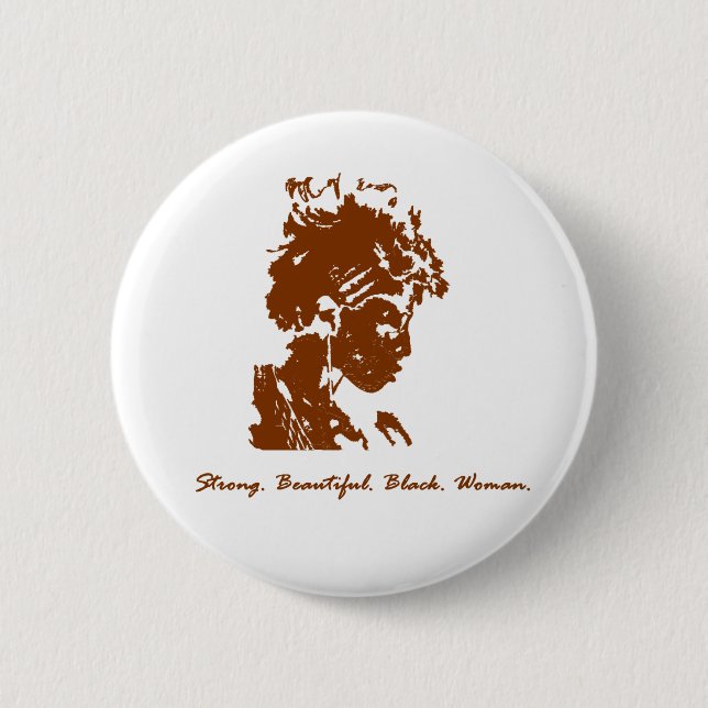 Funky Sista 6 Cm Round Badge (Front)