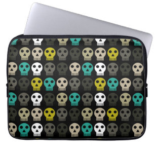 funky skull laptop sleeve