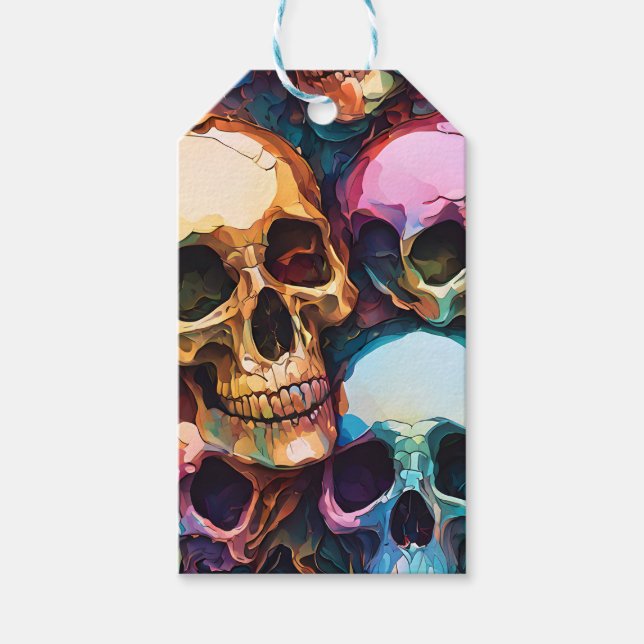 Funky Skulls Gift Tags (Front)