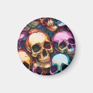 Funky Skulls Magnet