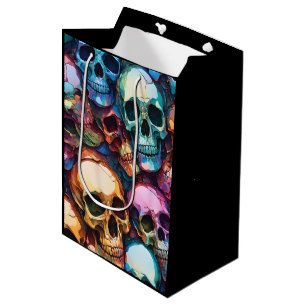 Funky Skulls Medium Gift Bag
