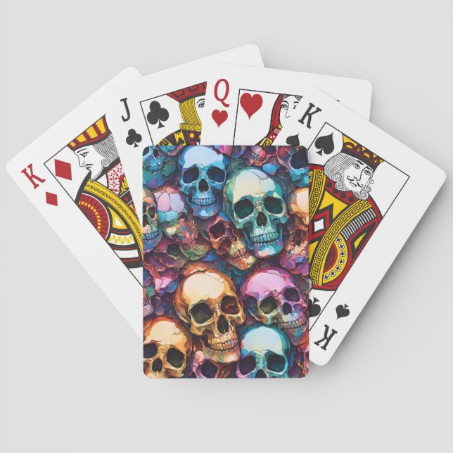 Funky Skulls Playing Cards (Back)