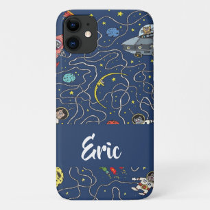 Funky space cats iPhone 11 case