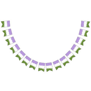 Funky Spiky ZigZag Abstract Genderqueer Pride Flag