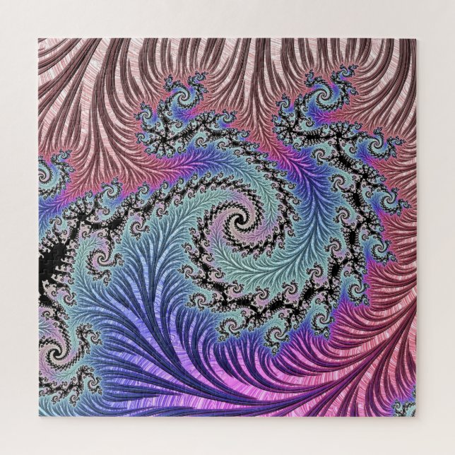 Funky Spiral Fractal Jigsaw Puzzle (Vertical)