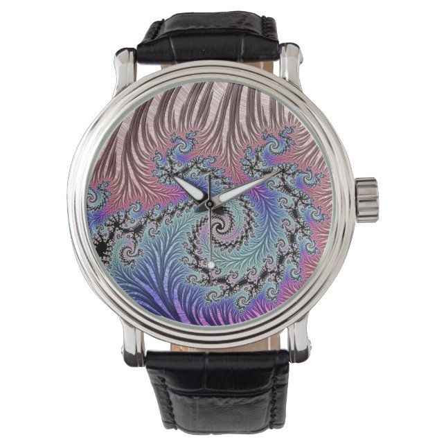 Funky Spiral Fractal Watch (Front)