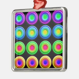 Funky Spunky Colour Circles Metal Tree Decoration