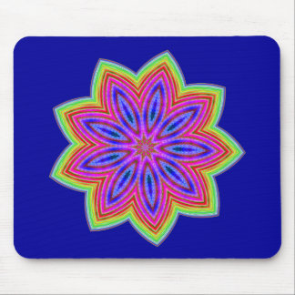 Funky Star Flower Mouse Mat