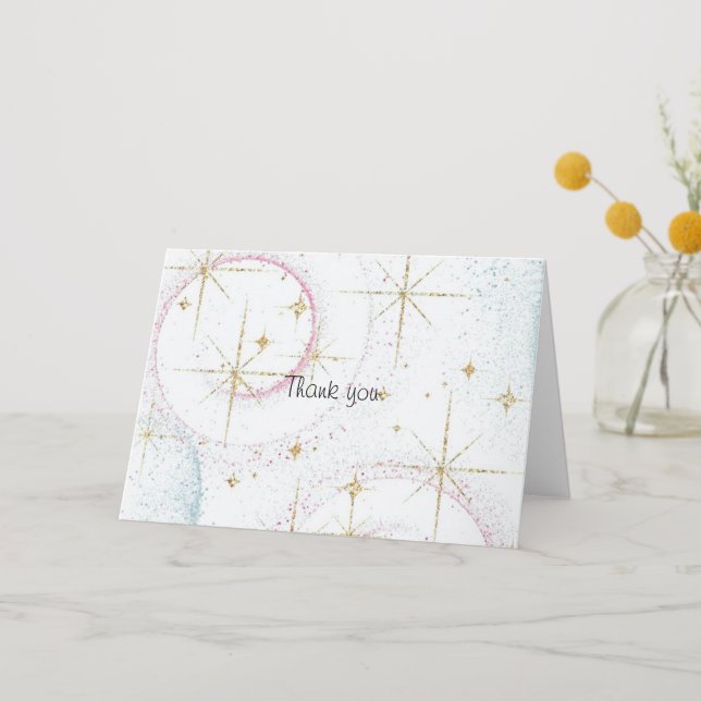 Funky Star Thank you cards (Front)