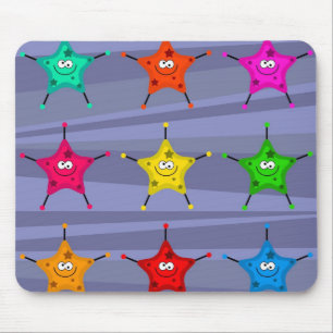 Funky Stars Mouse Mat