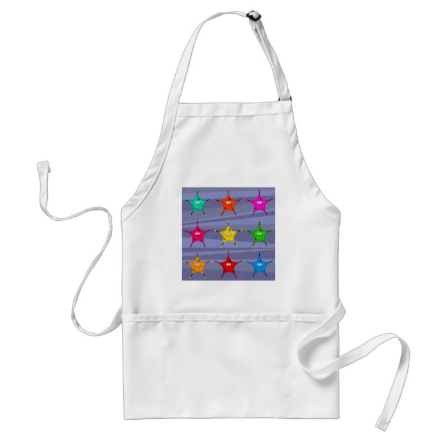 Funky Stars Standard Apron (Front)