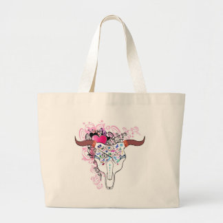 Funky Steer Skull tattoo Bag
