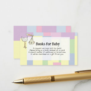 Funky Stork Cubism Retro Books for Baby  Enclosure Card