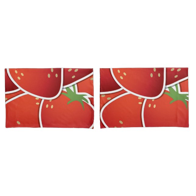 Funky strawberries pillowcase (Front-Set)