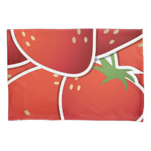 Funky strawberries pillowcase