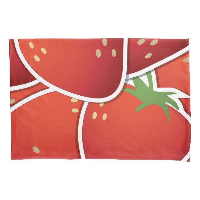 Funky strawberries pillowcase (Front)