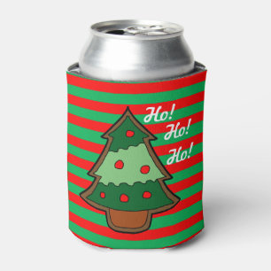 Funky Stripes and Christmas Tree Can Cooler
