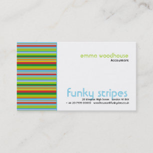 Funky Stripes Business Card