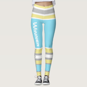 Funky Stripes Lines Winner Power Leggings