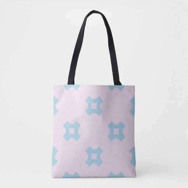 Funky style geometric seamless pattern with crosse tote bag (Front)