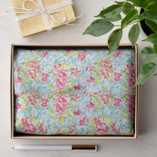 Funky Summer Colours Paint Splatter Pattern Tissue Paper