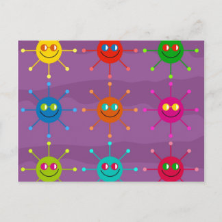Funky Sun Postcard