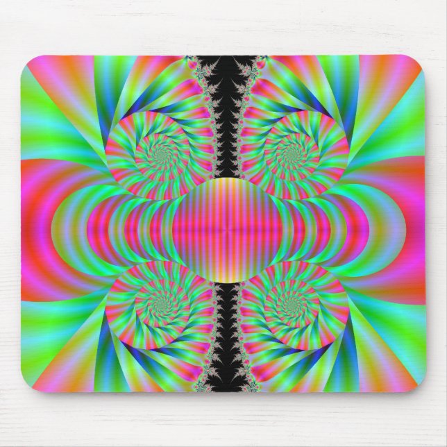 Funky Swirls Mouse Mat (Front)