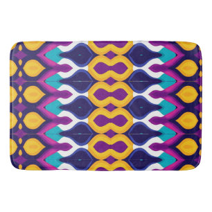 Funky symmetrical pattern bath mat