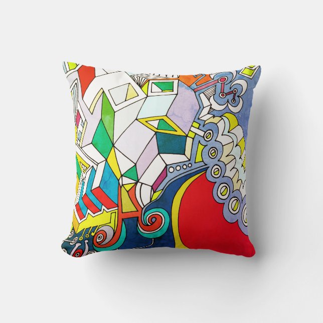 Funky Throw Pillow (Front)