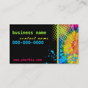 Funky Tie Dye Business Card