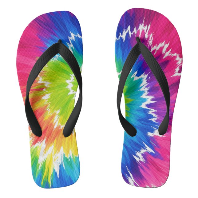 Funky Tie Dye Chappal 🌈✨ Flip Flops (Footbed)