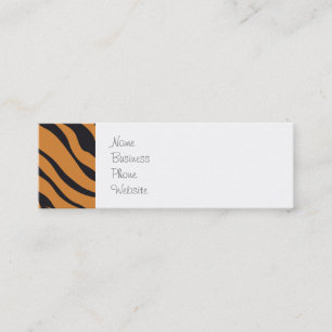 Funky Tiger Stripes Wild Animal Patterns Gifts Mini Business Card