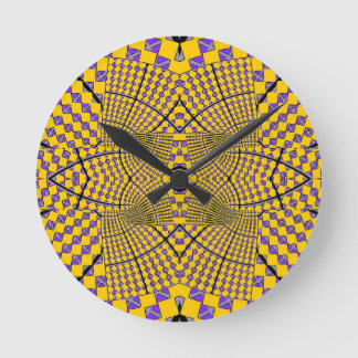 Funky time round clock