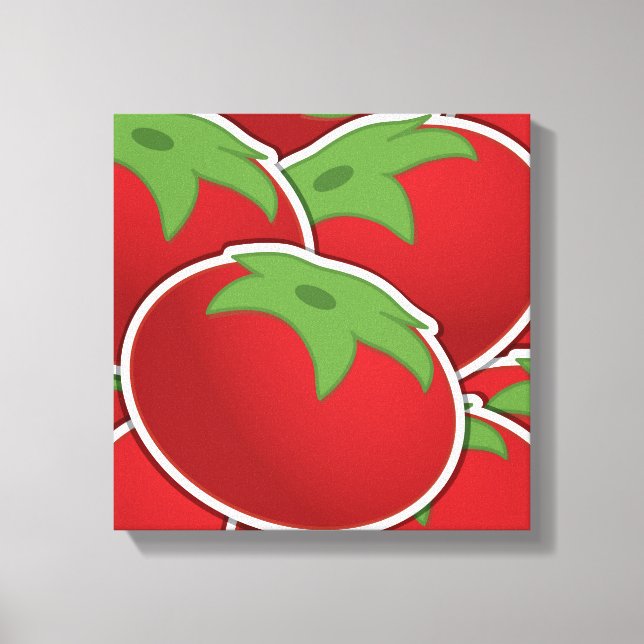 Funky tomato canvas print (Front)