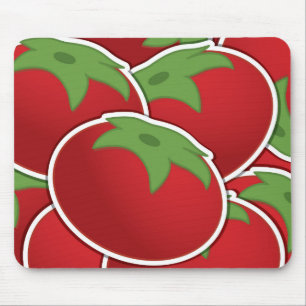Funky tomato mouse mat