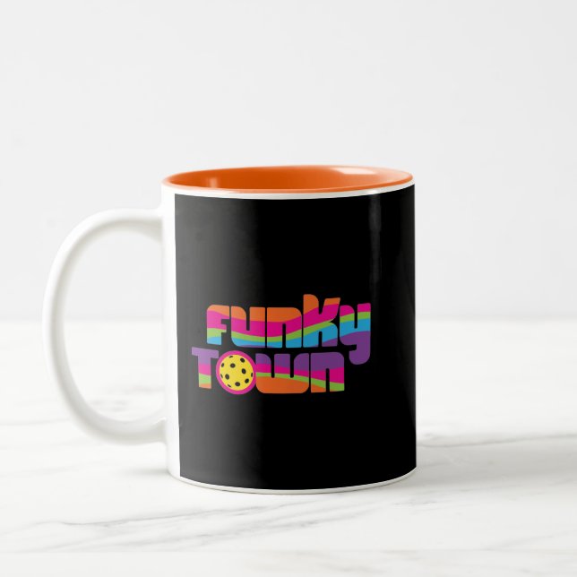 Funky Town pickleball mug (Left)