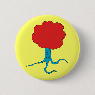 Funky Tree 6 Cm Round Badge