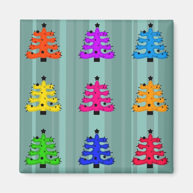 Funky Trees Magnet (Front)