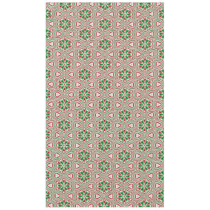 Funky Trippy Eclectic Boho Christmas Kaleidoscope Tablecloth