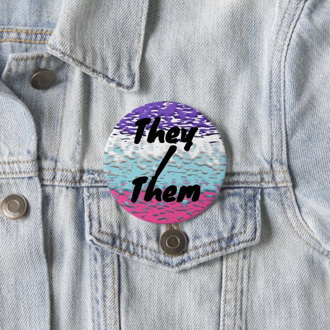 Funky Trippy Ripply Groovy Multisexual Pride Flag 7.5 Cm Round Badge (In Situ)