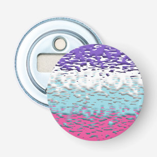 Funky Trippy Ripply Groovy Multisexual Pride Flag Bottle Opener
