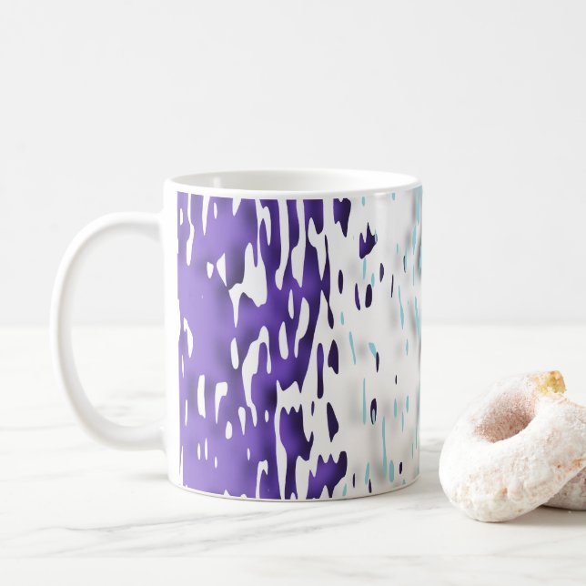 Funky Trippy Ripply Groovy Multisexual Pride Flag Coffee Mug (With Donut)