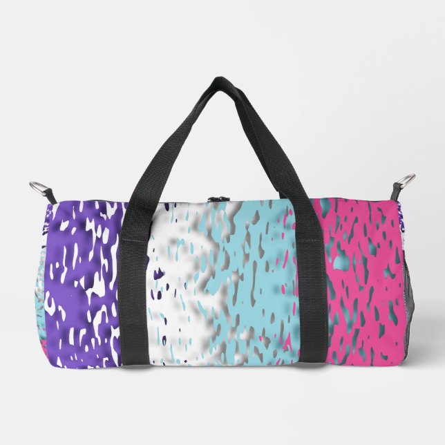 Funky Trippy Ripply Groovy Multisexual Pride Flag Duffle Bag (Front)