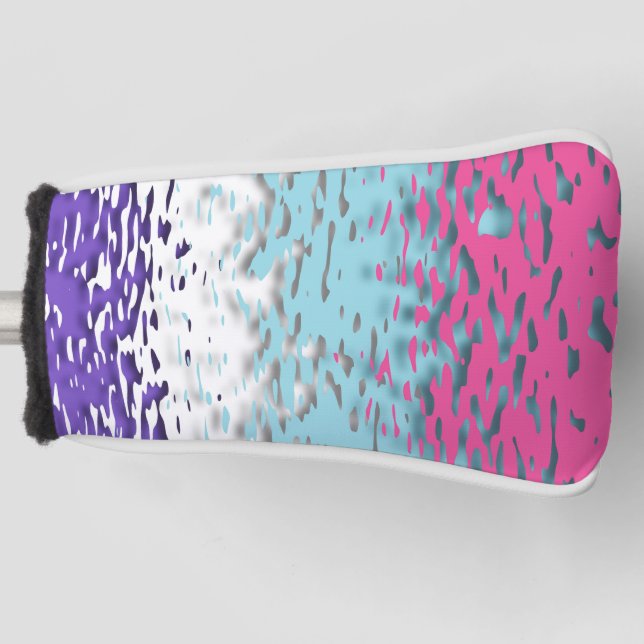 Funky Trippy Ripply Groovy Multisexual Pride Flag Golf Head Cover (Front)