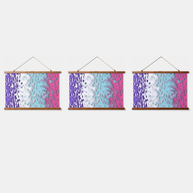 Funky Trippy Ripply Groovy Multisexual Pride Flag Hanging Tapestry (Triple)