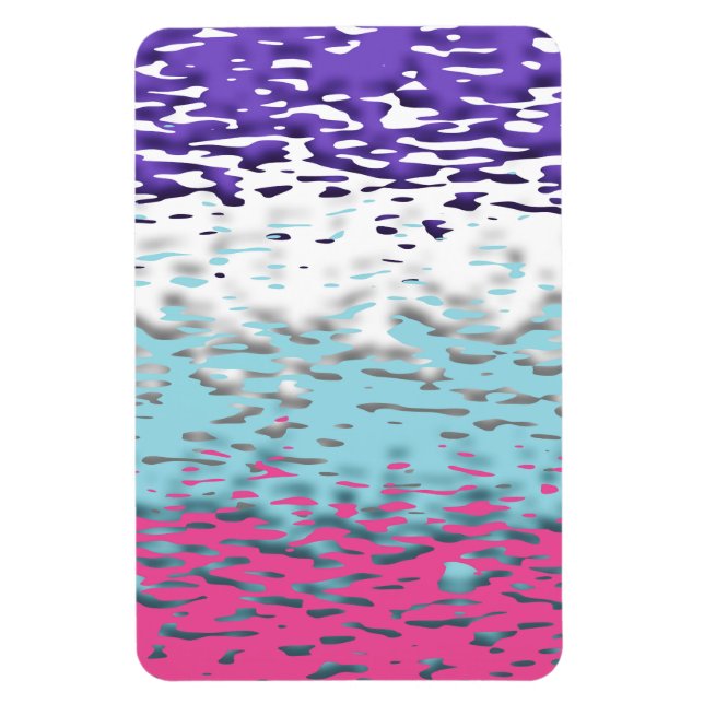 Funky Trippy Ripply Groovy Multisexual Pride Flag Magnet (Vertical)