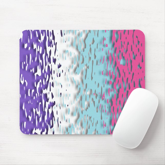 Funky Trippy Ripply Groovy Multisexual Pride Flag Mouse Mat (With Mouse)