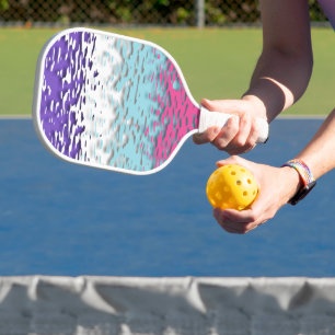Funky Trippy Ripply Groovy Multisexual Pride Flag Pickleball Paddle