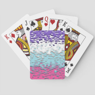 Funky Trippy Ripply Groovy Multisexual Pride Flag Playing Cards