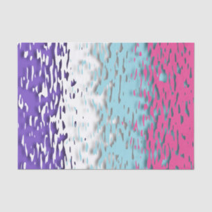 Funky Trippy Ripply Groovy Multisexual Pride Flag Tissue Paper